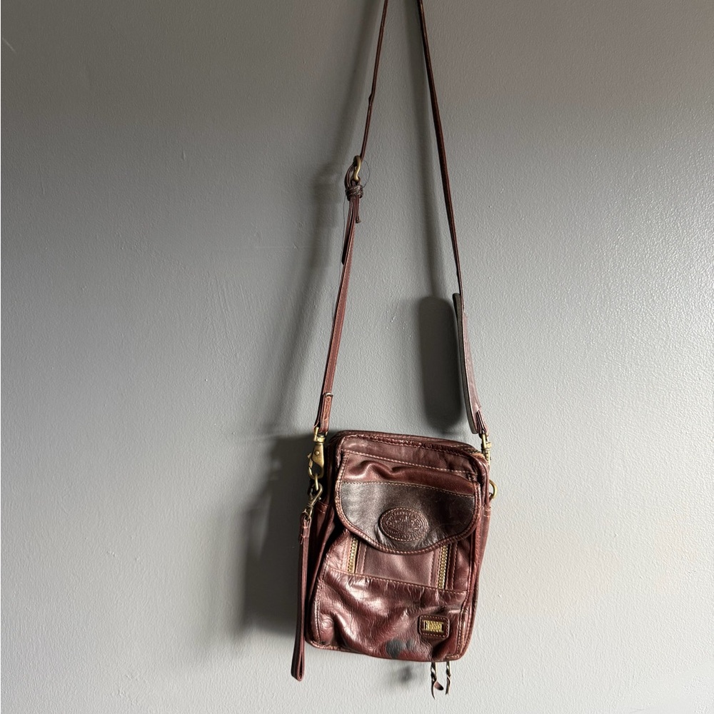 Brown Leather Messenger Bag